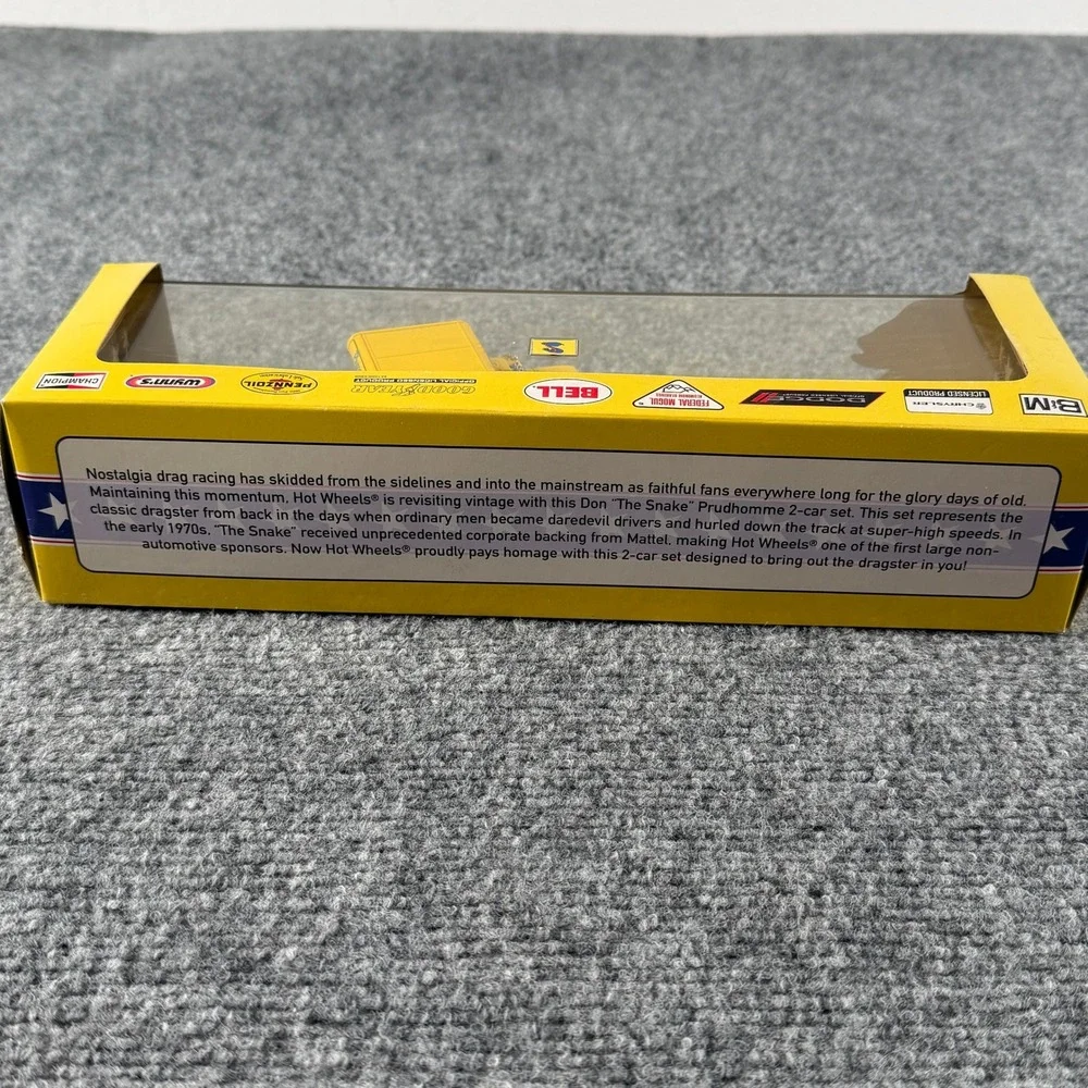 Hot Wheels Don Prudhomme Snake 2-Car Set Yellow Limited Edition 2012 RLC